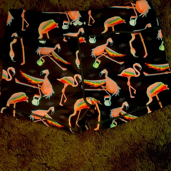 Flamingo/ kettlebell shorts. - Picture 3 of 3